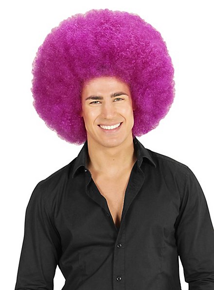 Afro XXL Wig purple maskworld